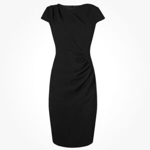 L.K. Bennett LK Bennett Sabrina Dress in Black sz 4 NWT Cap Sleeve